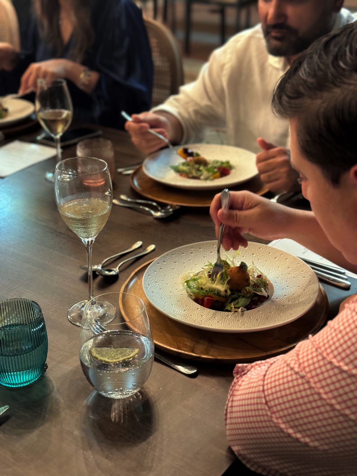 people dining at a restaurant