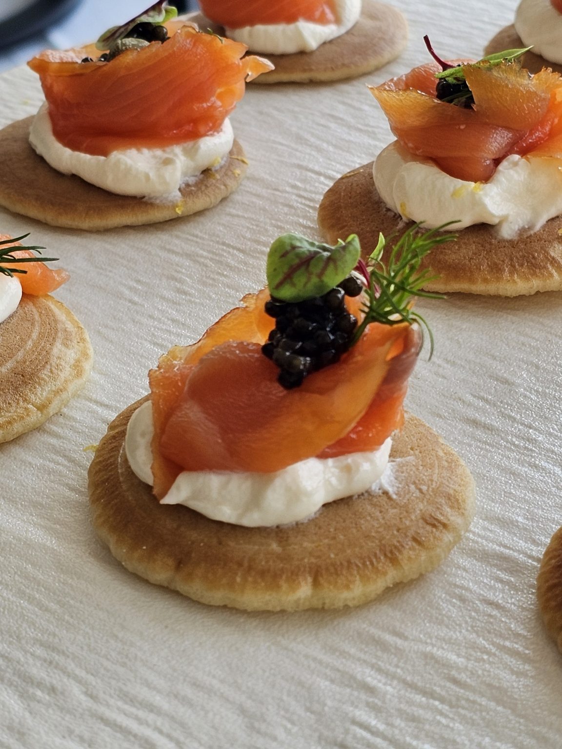 Mall of the Emirates Catering Canapes Blinis